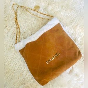 NWOT 22 Bag suede & shearling handbag